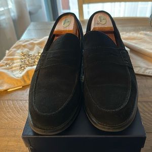 Brooks brothers black suede men's shoes size 10.5